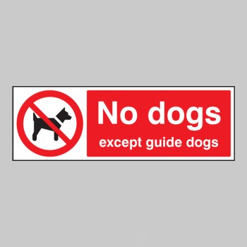 No Dogs Except Guide Dogs - 