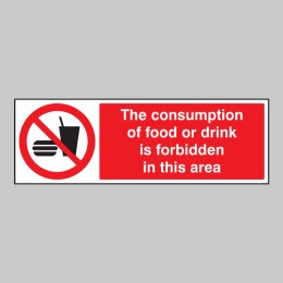Consumption of Food Or Drink Is Forbidden in this Area - 