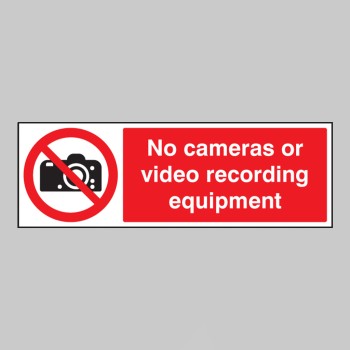 No Cameras Or Video Recording Equipment - 
