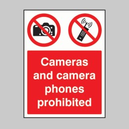 Cameras and Camera Phones Prohibited - 