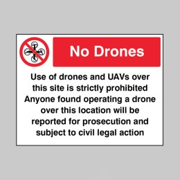 Drones Prohibited in this Area - 