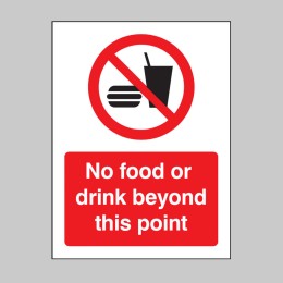 No Food or Drink Beyond this Point - 