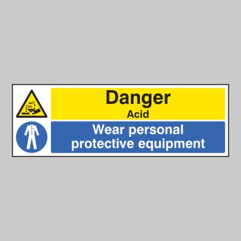 Danger - Acid Wear PPE - 
