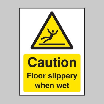 Caution - Floor Slippery When Wet - Caution - Floor Slippery When Wet -