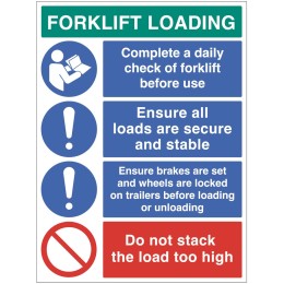 Forklift Loading Daily Checks - Secure Loads - 