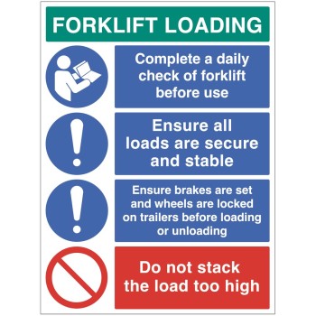 Forklift Loading Daily Checks - Secure Loads - 