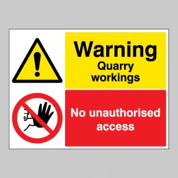 Warning - Quarry Workings - Keep Out - 