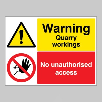 Warning - Quarry Workings - Keep Out - 