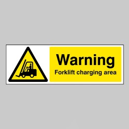 Warning - Forklift Charging Area - 
