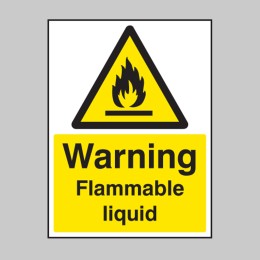Warning - Flammable Liquid - 