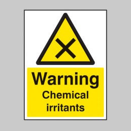 Warning - Chemical Irritants - 