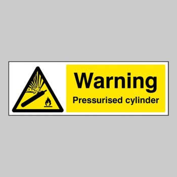 Warning - Pressurised Cylinder - 