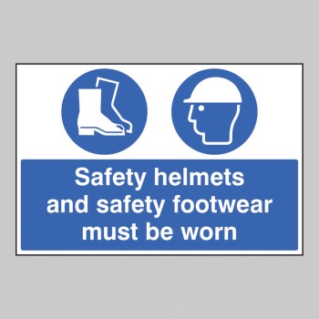 Safety Helmets and Safety Footwear Must be Worn - 