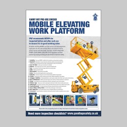 MEWP Inspection Checklist - Poster - 
