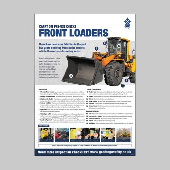 Front Loader Inspection Checklist - Poster (A2) - 