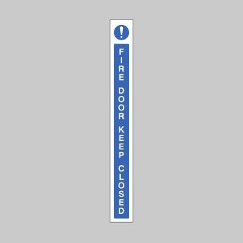 Fire Door Keep Closed - Door Edge Sign - 