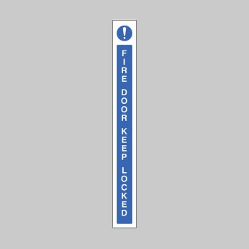 Fire Door Keep Locked - Door Edge Sign - 