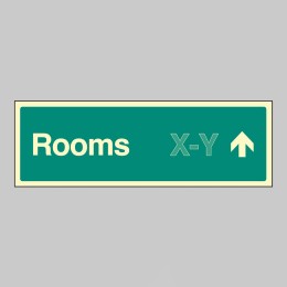 Rooms X-Y - Arrow Up (Specify when ordering) - 