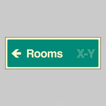 Rooms X-Y - Arrow Left (Specify when ordering) - 