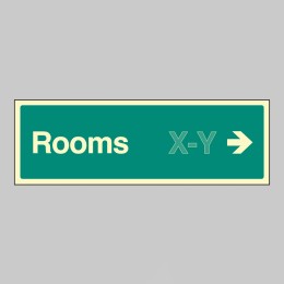 Rooms X-Y - Arrow Right (Specify when ordering) - 