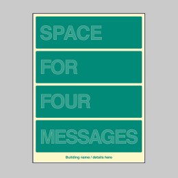 Custom Floor Level ID Board (Space for four) - Custom Floor Level ID Board (Space for four) -