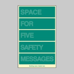 Custom Floor Level ID Board (Space for five) - Custom Floor Level ID Board (Space for five) -