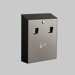 Wall Mounted Stainless Steel Cigarette Bin - 