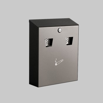 Wall Mounted Stainless Steel Cigarette Bin - 