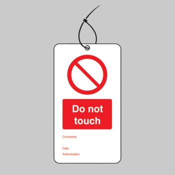 Do Not Touch - Double Sided Tags (Pack of 10) - 