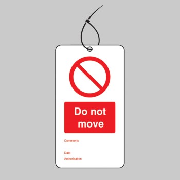 Do Not Move - Double Sided Tags (Pack of 10) - 
