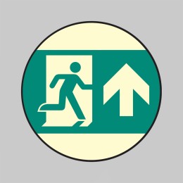 Emergency Exit - Straight On - Floor Marker - 
