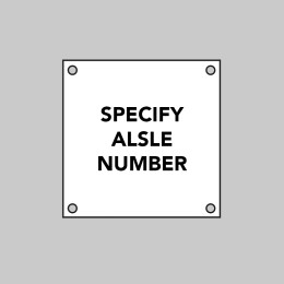 Custom White Aisle Markers - 