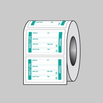 Food Shelf Life - Roll of Labels - 