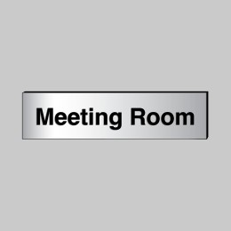 Meeting Room - Engraved - Aluminium / Brass Effect - 
