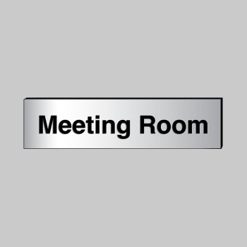 Meeting Room - Engraved - Aluminium / Brass Effect - 