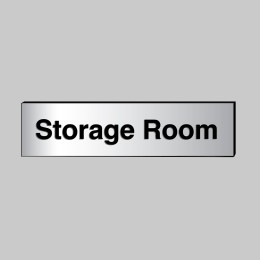 Storage Room - Engraved - Aluminium / Brass Effect - 