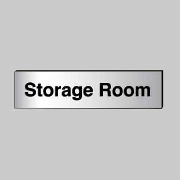 Storage Room - Engraved - Aluminium / Brass Effect - 