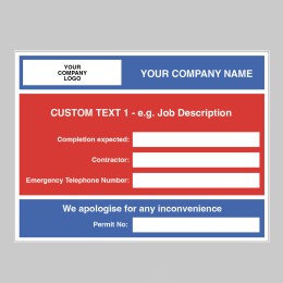 Courtesy Sign - Zintec Drywipe - 