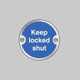 Keep Locked Shut Disc - 