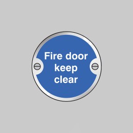 Fire Door Keep Clear Disc - 