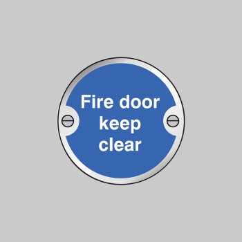 Fire Door Keep Clear Disc - 