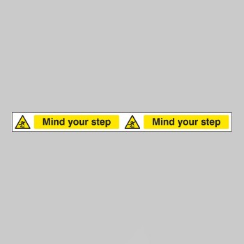 Mind Your Step - Self Adhesive Vinyl - 400 x 35mm - 