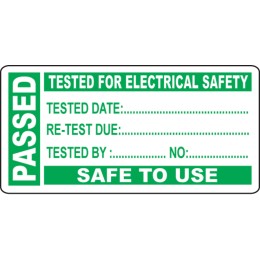Passed - PAT Test Write On Labels (Roll of 250) - 
