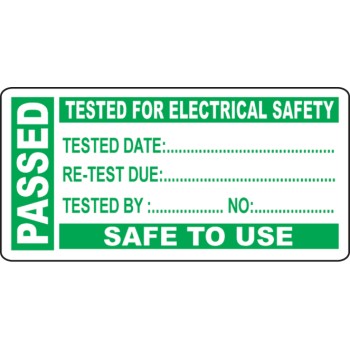 Passed - PAT Test Write On Labels (Roll of 250) - Passed - PAT Test Write On Labels (Roll of 250) -