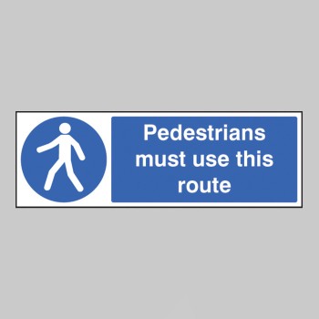 Pedestrians Must Use this Route - 