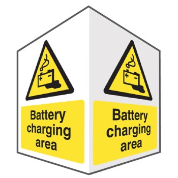 Battery Charging - Projecting Sign - 