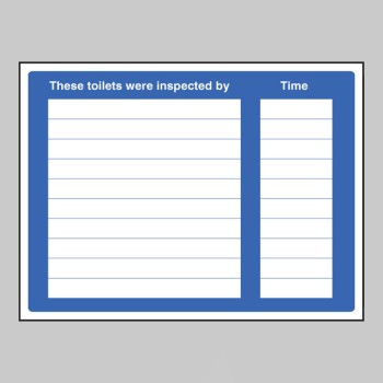 These Toilets Were Inspected (Space for Details) - 