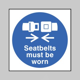 Seatbelts Must be Worn - 