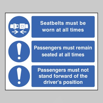 Wearing of Seatbelts with Symbols - 