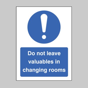 Do Not Leave Valuables in Changing Rooms - 